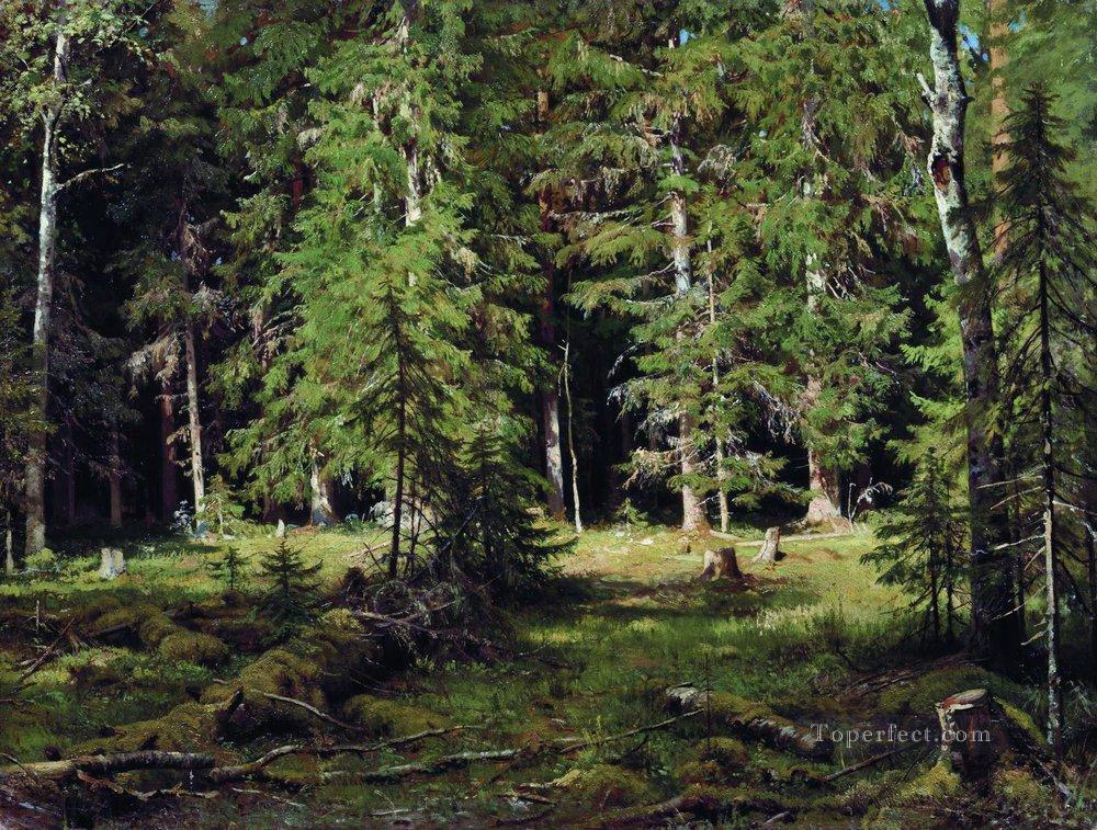 bosque 3 paisaje clásico Ivan Ivanovich Pintura al óleo